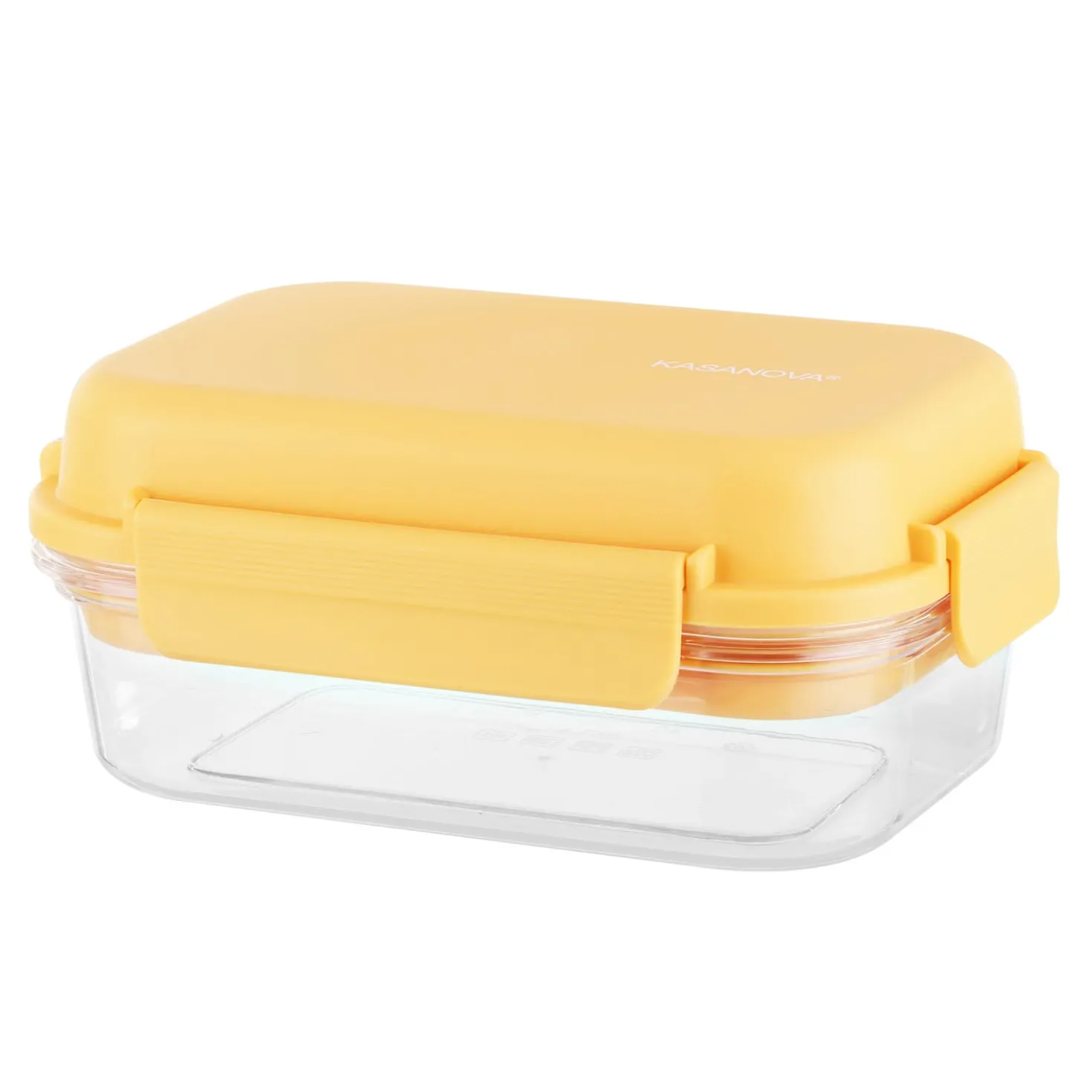 Lunch box per poke a scomparti giallo