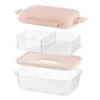 Lunch box per poke a scomparti tortora