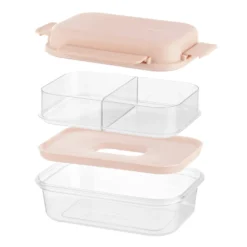 Lunch box per poke a scomparti tortora
