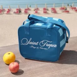 Lunch box Saint Tropez blu con tracolla