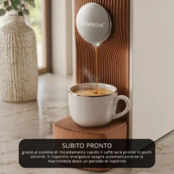 Macchina caffè grigia 1200 W compatibile Nespresso