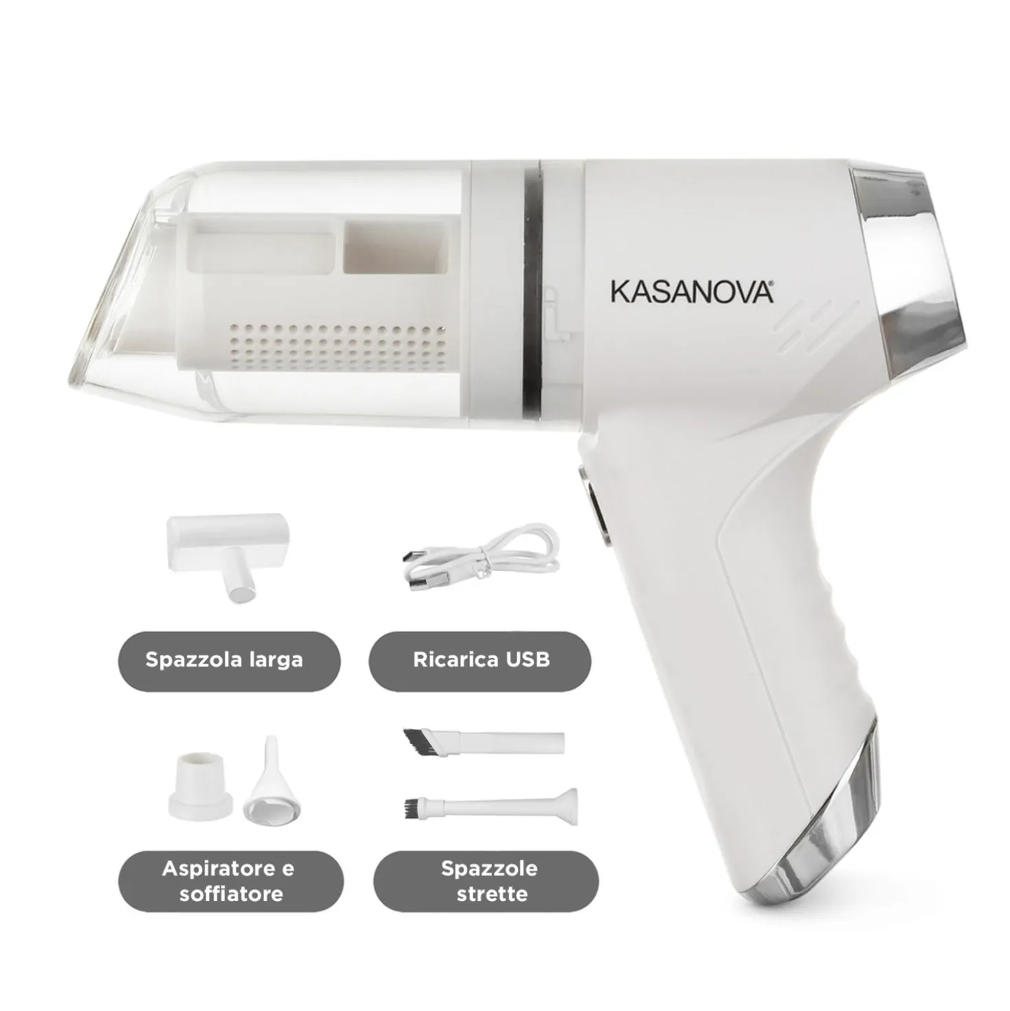 Mini aspiratore 2 in 1 senza fili
