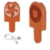 Miniventilatore ghiacciolo arancione ricaricabile