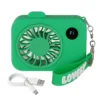 Mini ventilatore portatile verde macchina fotografica