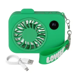 Mini ventilatore portatile verde macchina fotografica