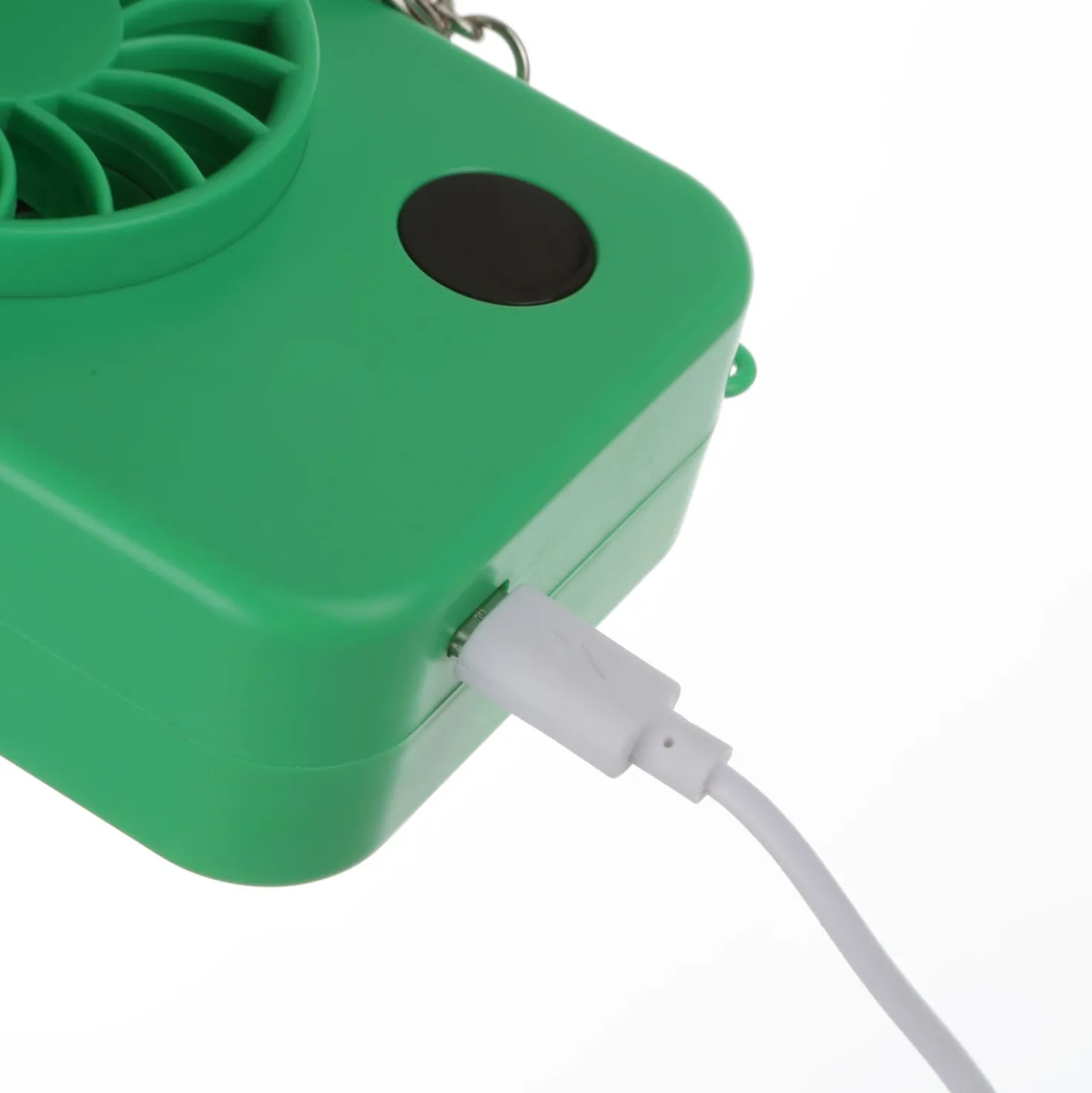 Mini ventilatore portatile verde macchina fotografica