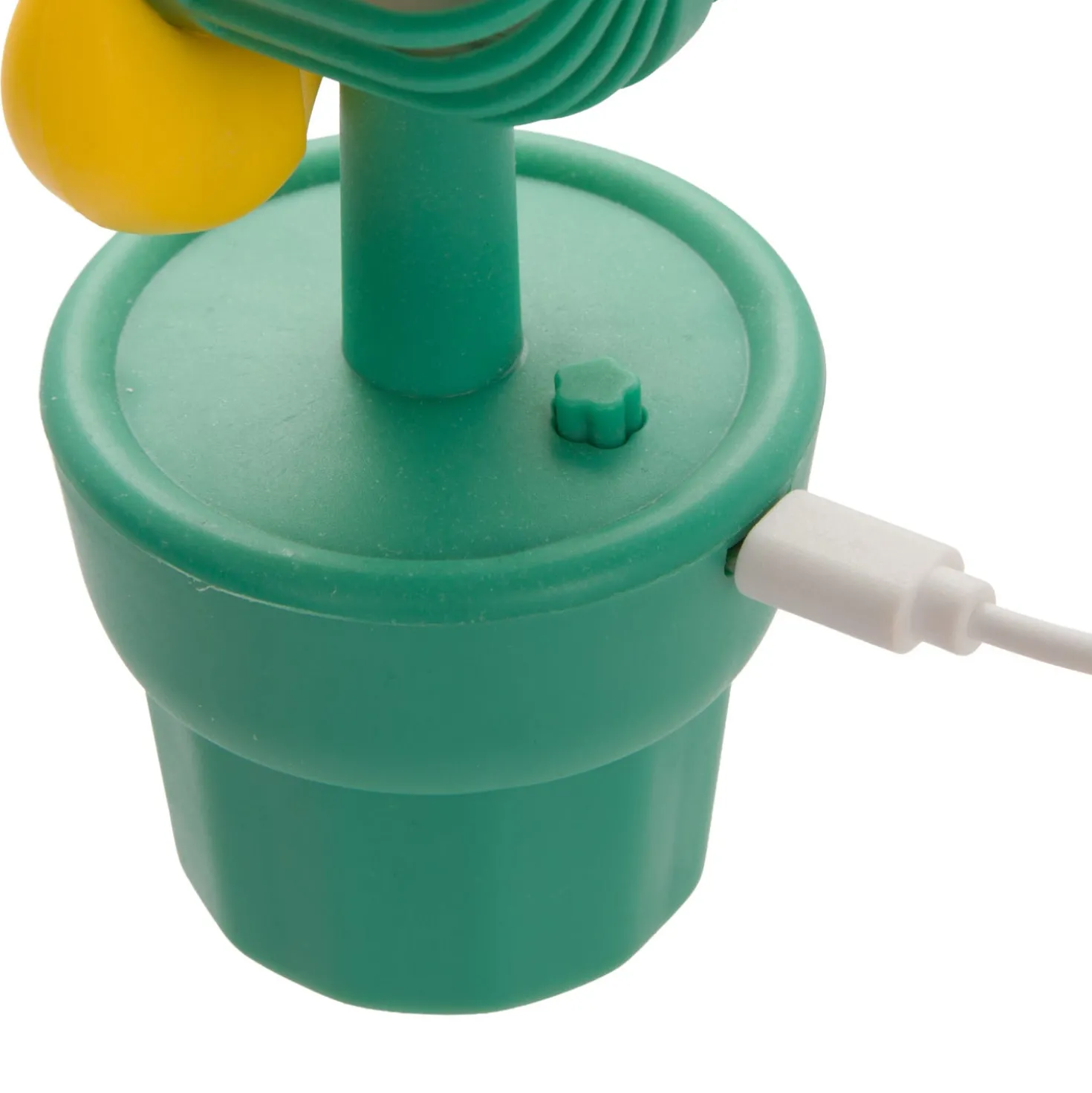 Mini ventilatore senza fili fiore giallo