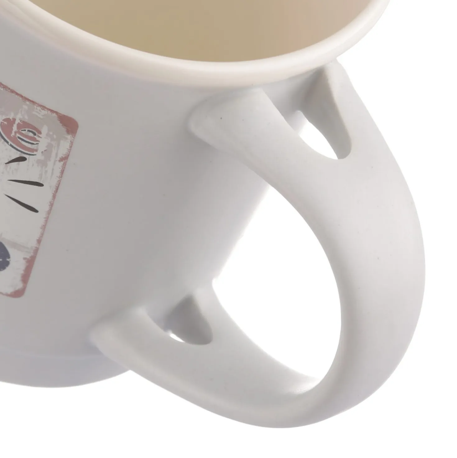 Mug caffè grigia 400 ml con cucchiaino