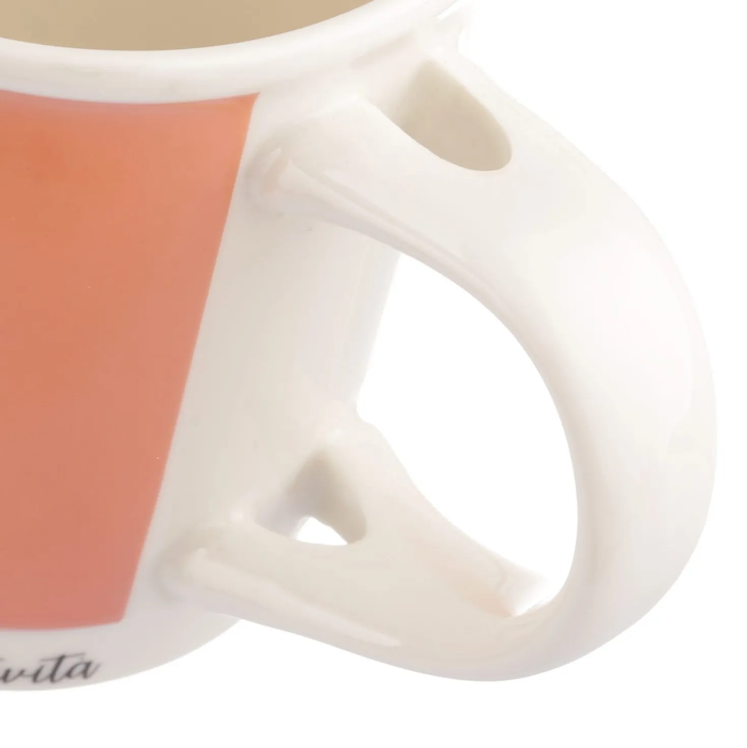 Mug corallo 400 ml con cucchiaino