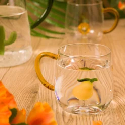 Mug in vetro borosilicato 380 ml pera