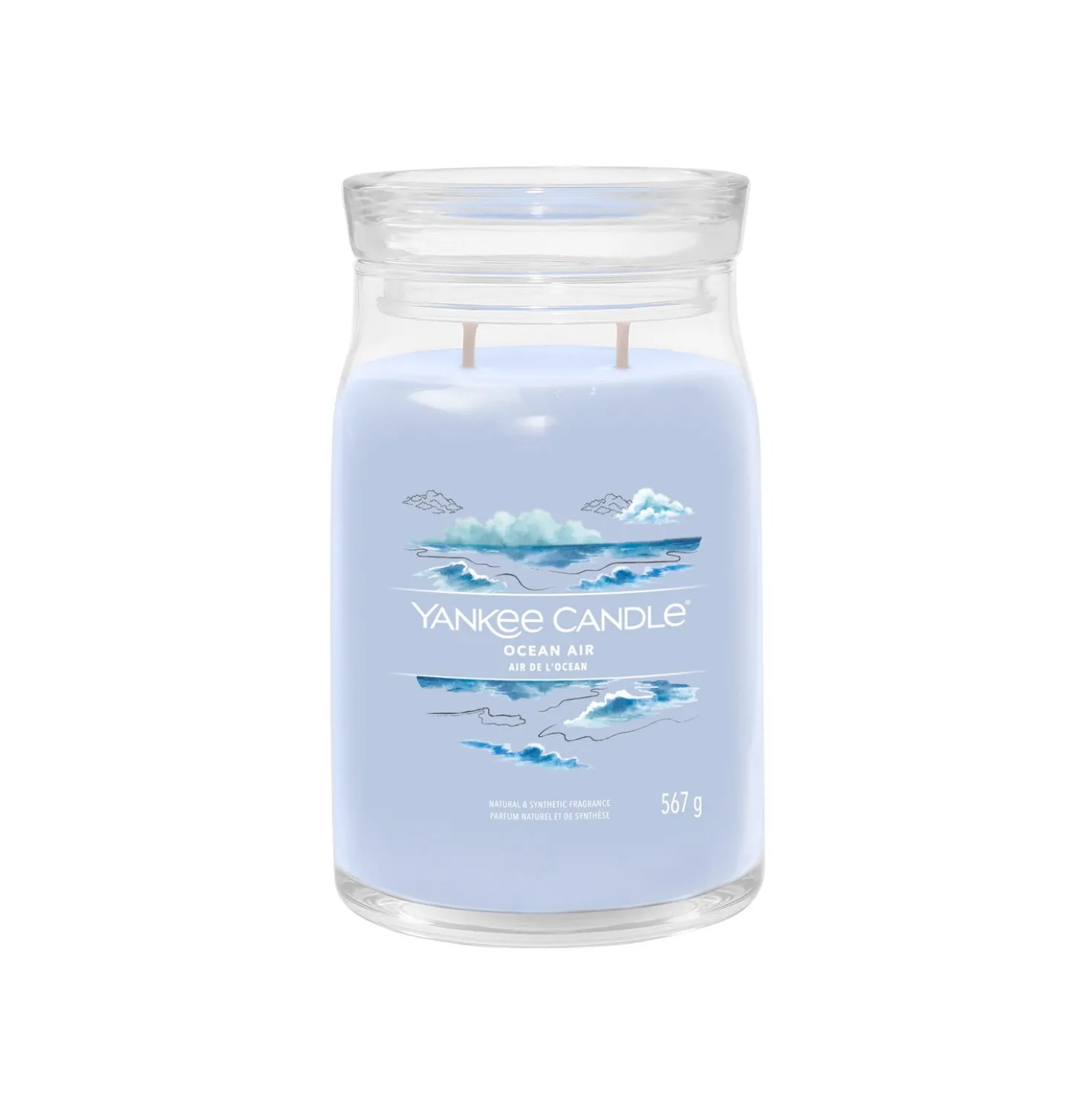 Ocean Air candela in giara grande Yankee Candle