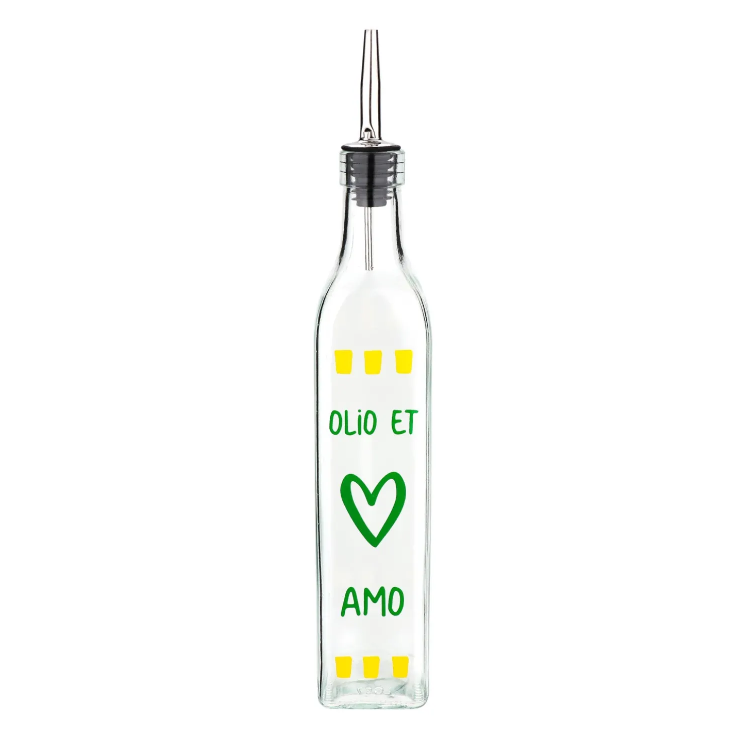 Oliera con beccuccio vetro 500 ml Olio et amo Color Bloom