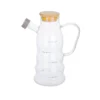 Oliera 500 ml in vetro borosilicato e tappo in bambù