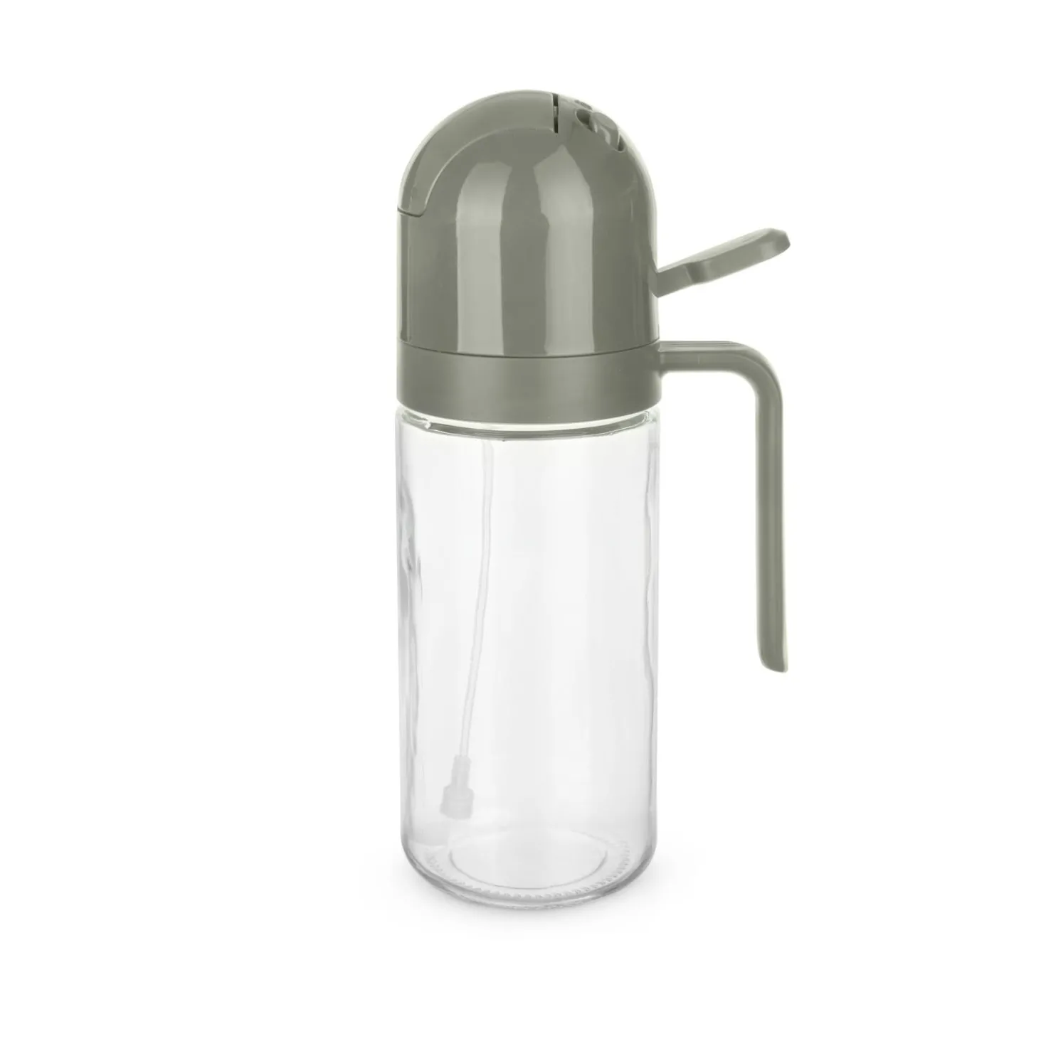 Oliera spray e versa vetro 550 ml tappo tondo grigio