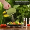 Oliera spray e versa vetro 300 ml tappo verde