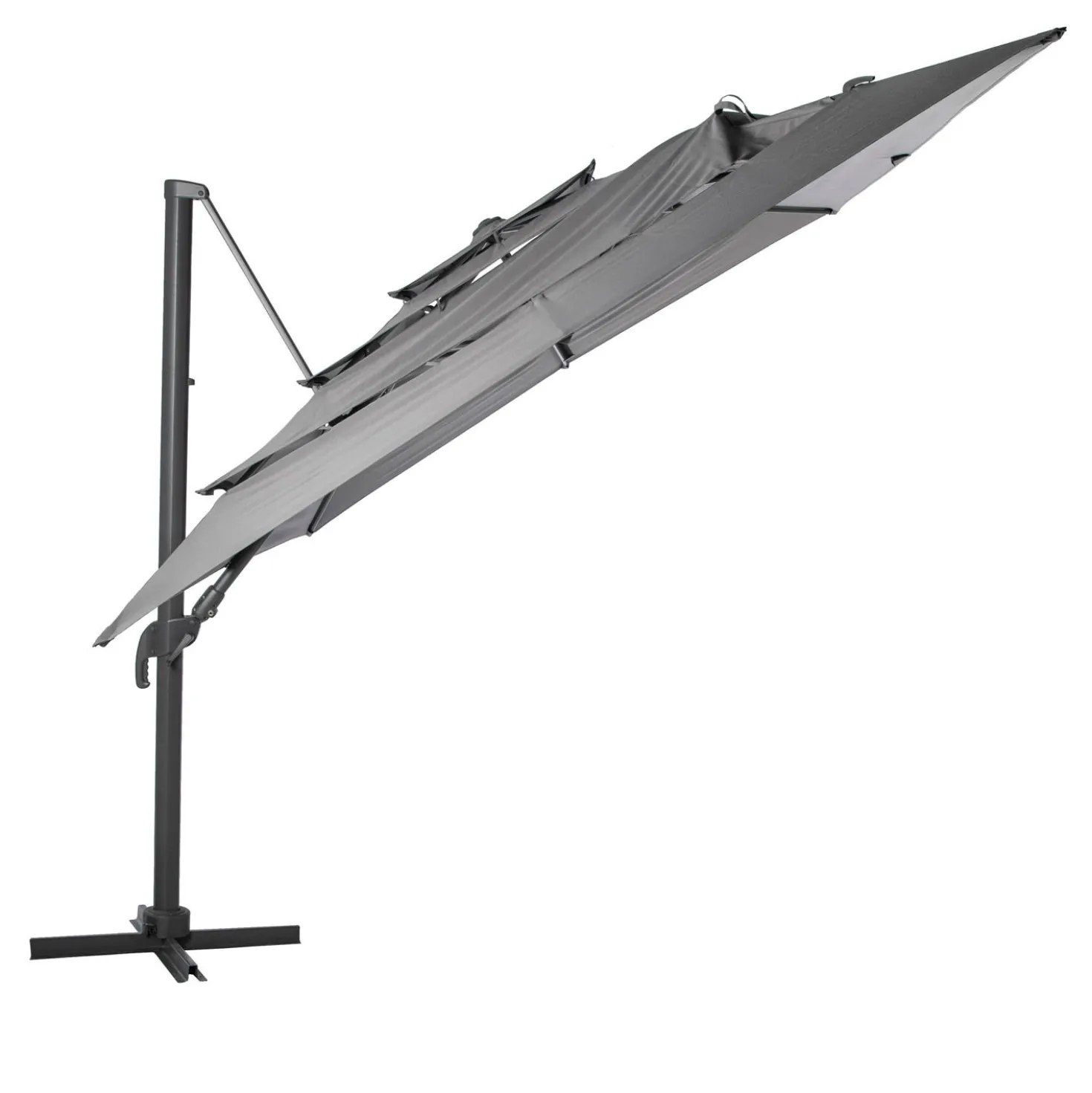 Ombrellone 400x300 cm Elea grigio