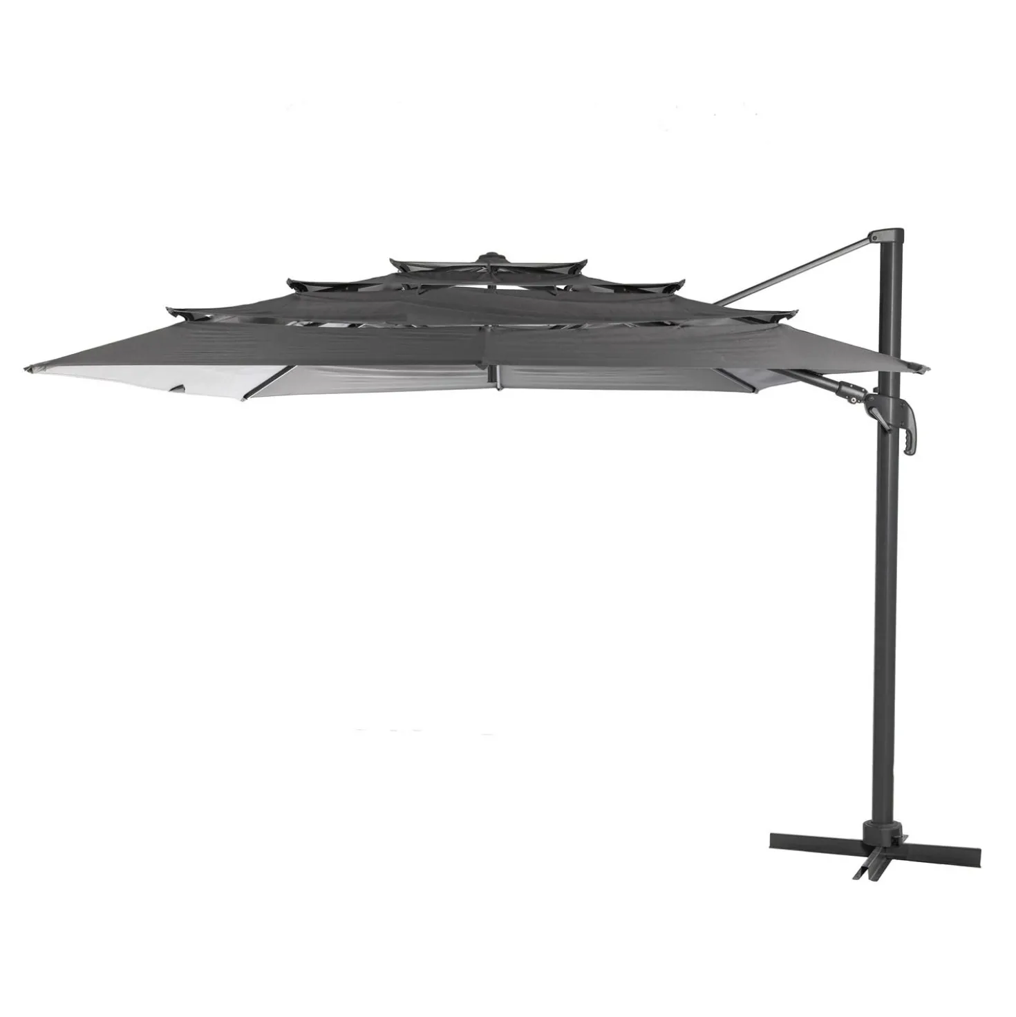 Ombrellone 400x300 cm Elea grigio