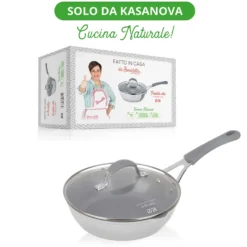 Padella alta induzione 24 cm con coperchio Fatto in casa da Benedetta