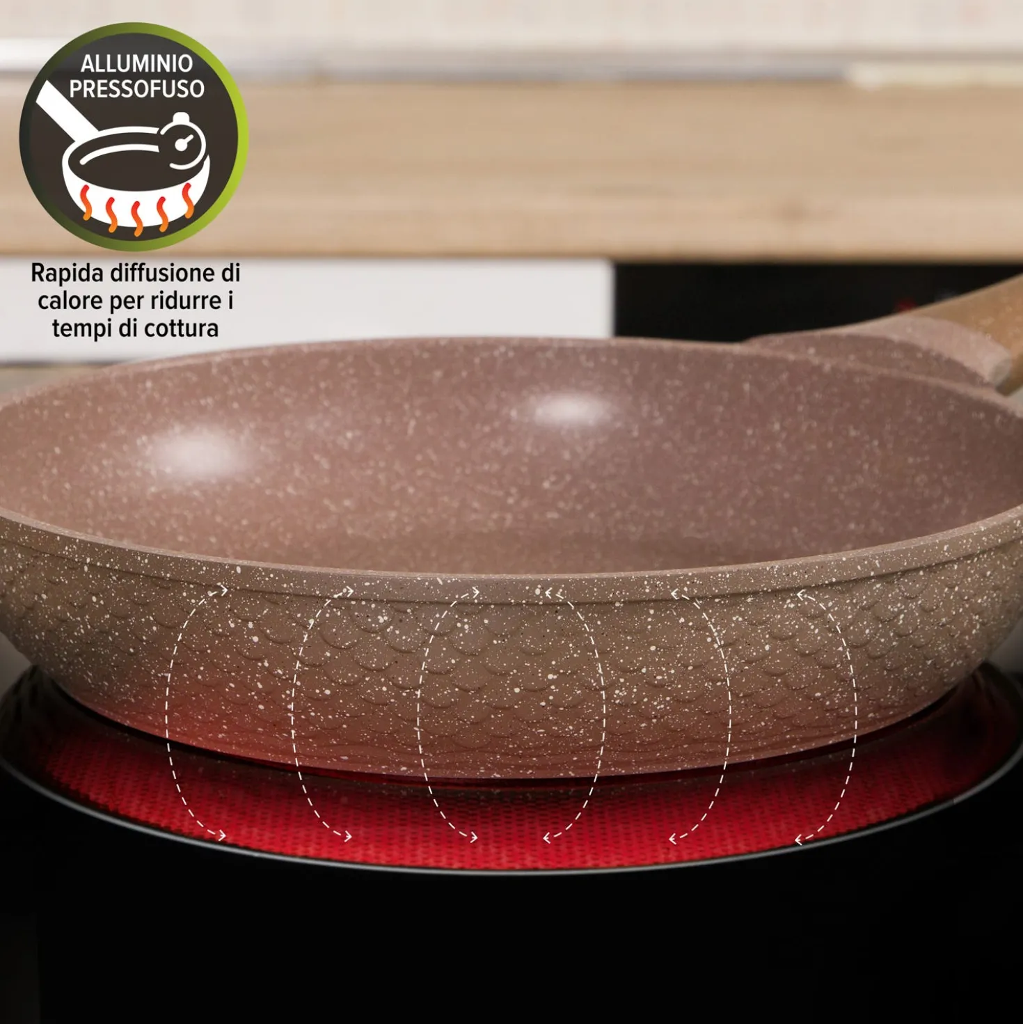 Padella 22 cm antiaderente 0 grassi