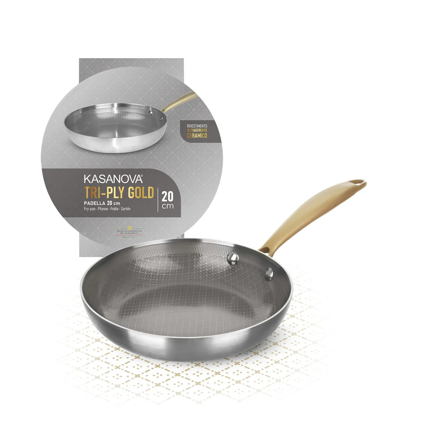 Padella 20 cm triplo strato Tri Ply - Gold