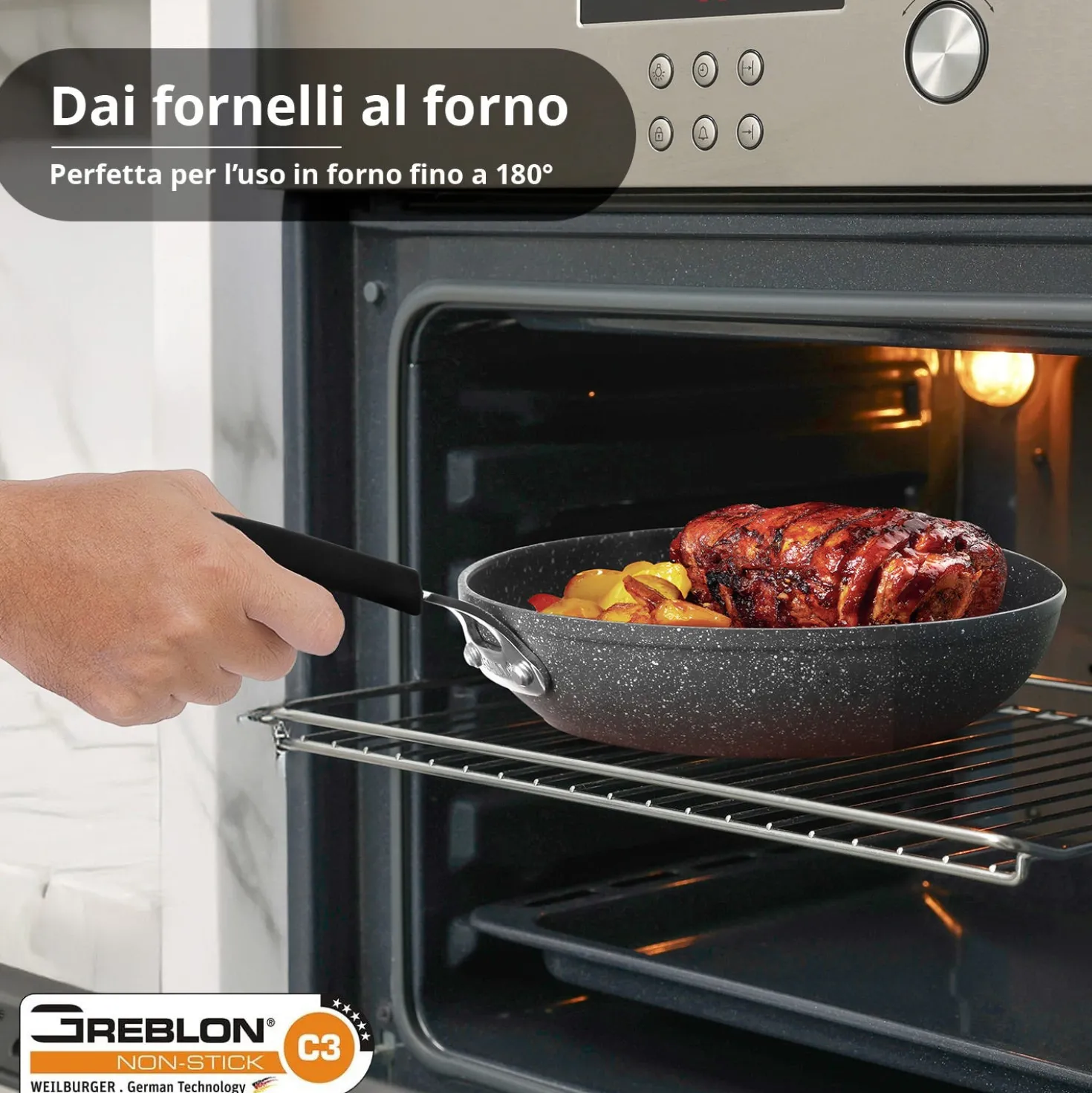 Padella New Petra Dark da 24 cm
