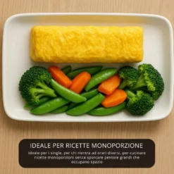 Padella rettangolare 19x15 cm Mini Mania grigio