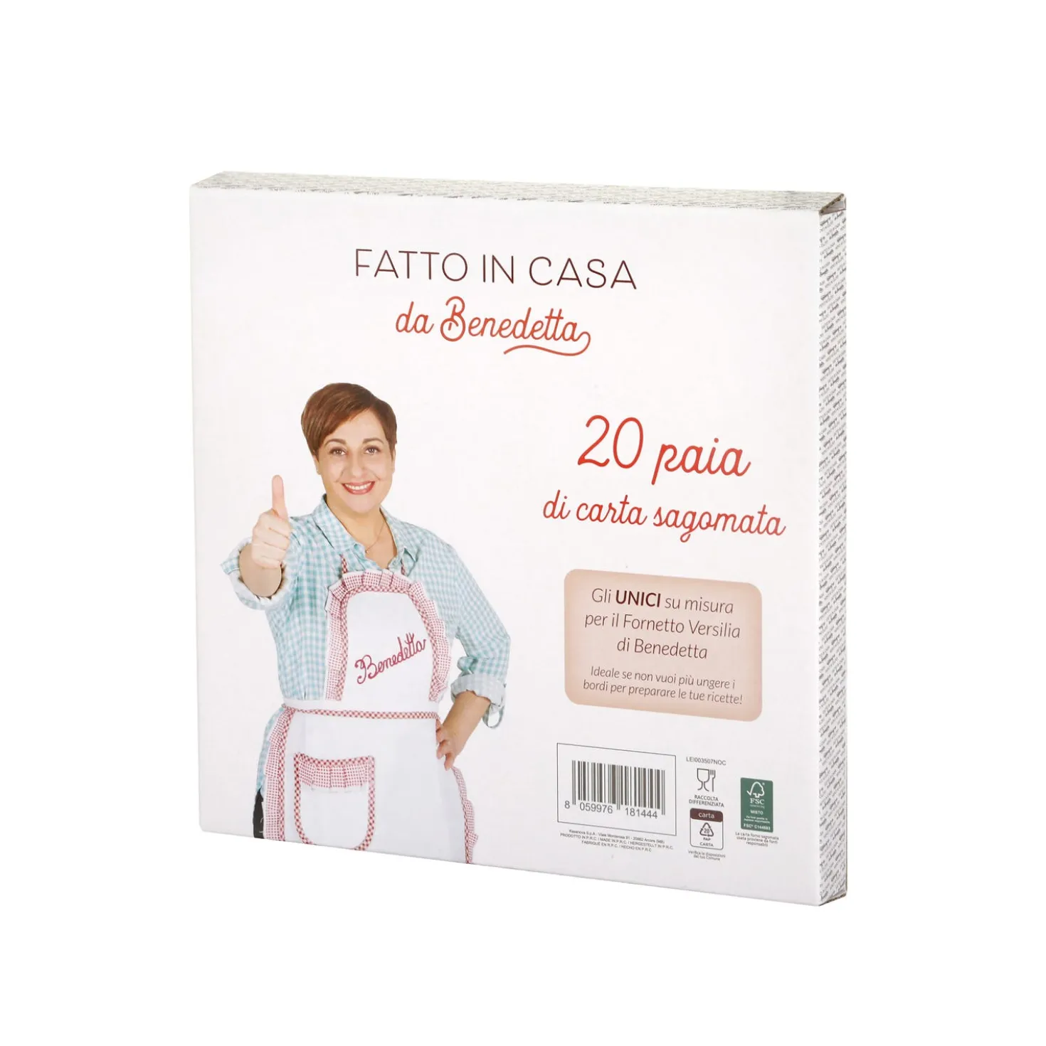 20 paia di fogli carta forno per fornetto Versilia Fatto in casa da Benedetta