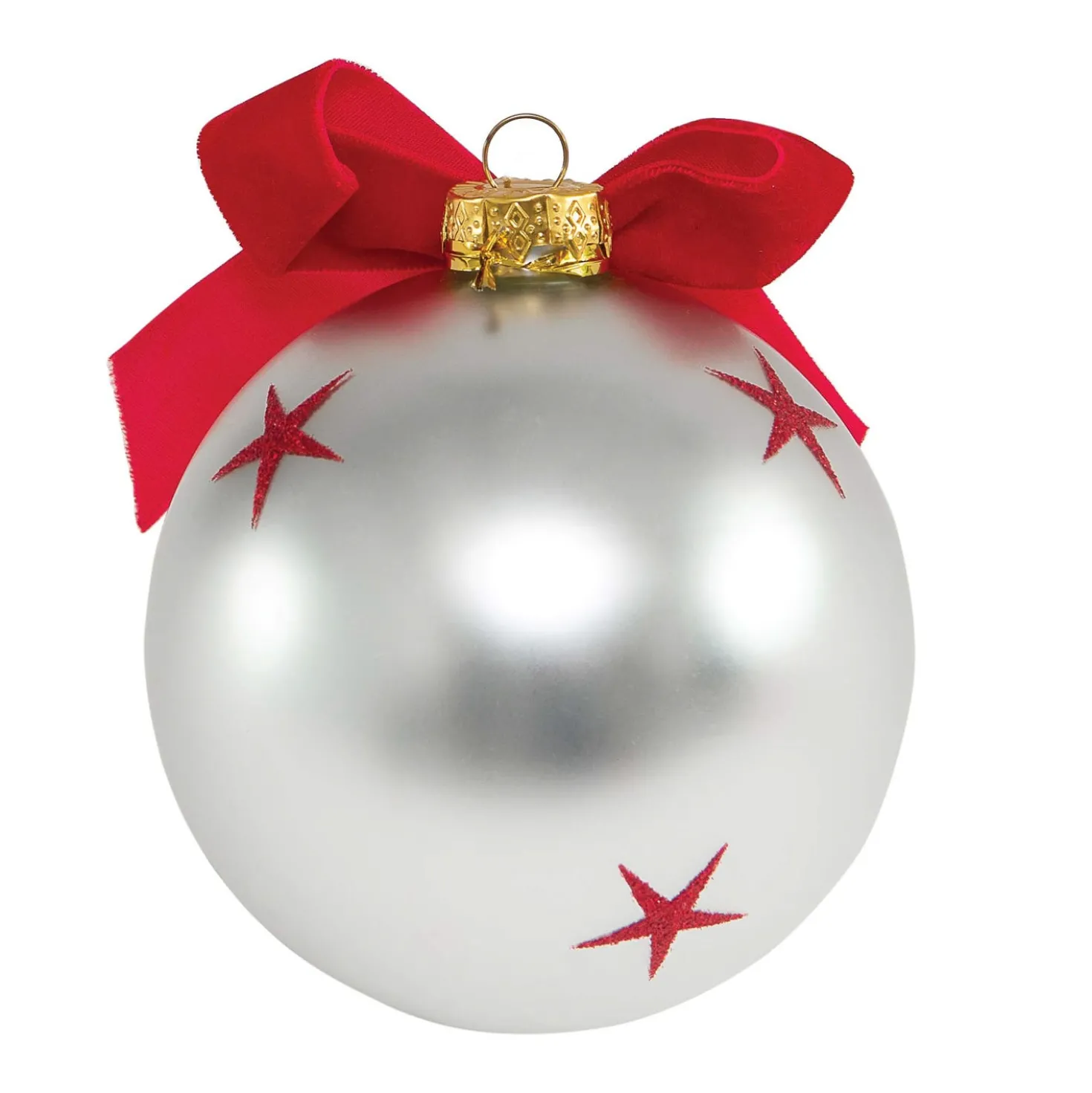 Pallina di Natale con scritta Baci e Abbracci 10 cm