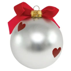 Pallina di Natale con scritta #iloveyou 10 cm