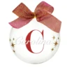 Pallina natale con nome Carolina 10cm
