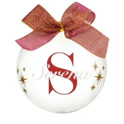 Pallina natale con nome Serena 10cm