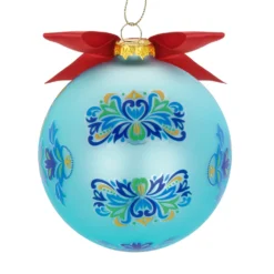 Pallina Natale lettera L 10 cm Royal Garden