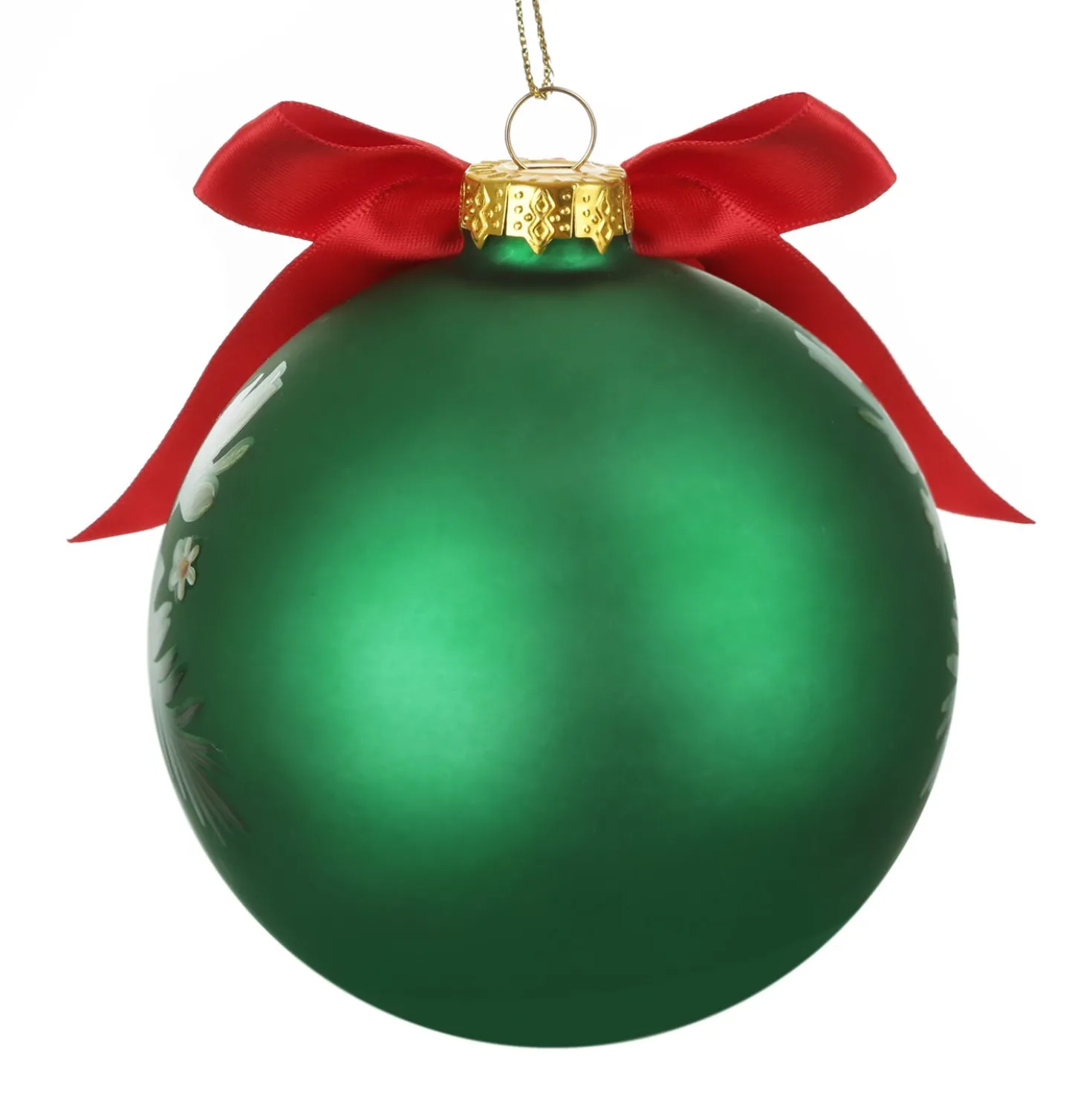 Pallina Natale lettera L 10 cm Royal Garden