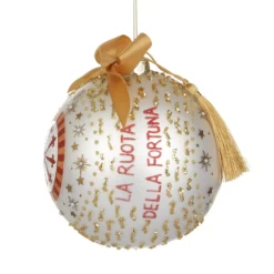 Pallina Ruota della fortuna 12 cm Tarocchi