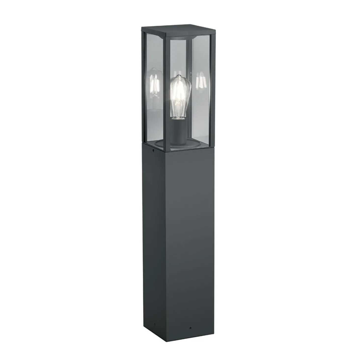 Palo luminoso da giardino 80 cm antracite Garonne Trio