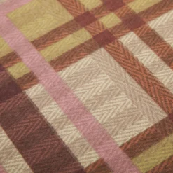 Parure copripiumino matrimoniale cotone tartan marrone
