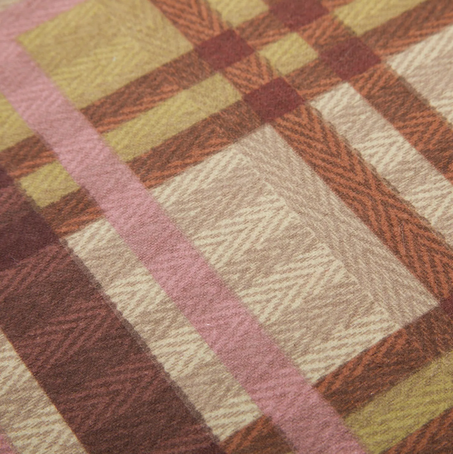 Parure copripiumino matrimoniale cotone tartan marrone