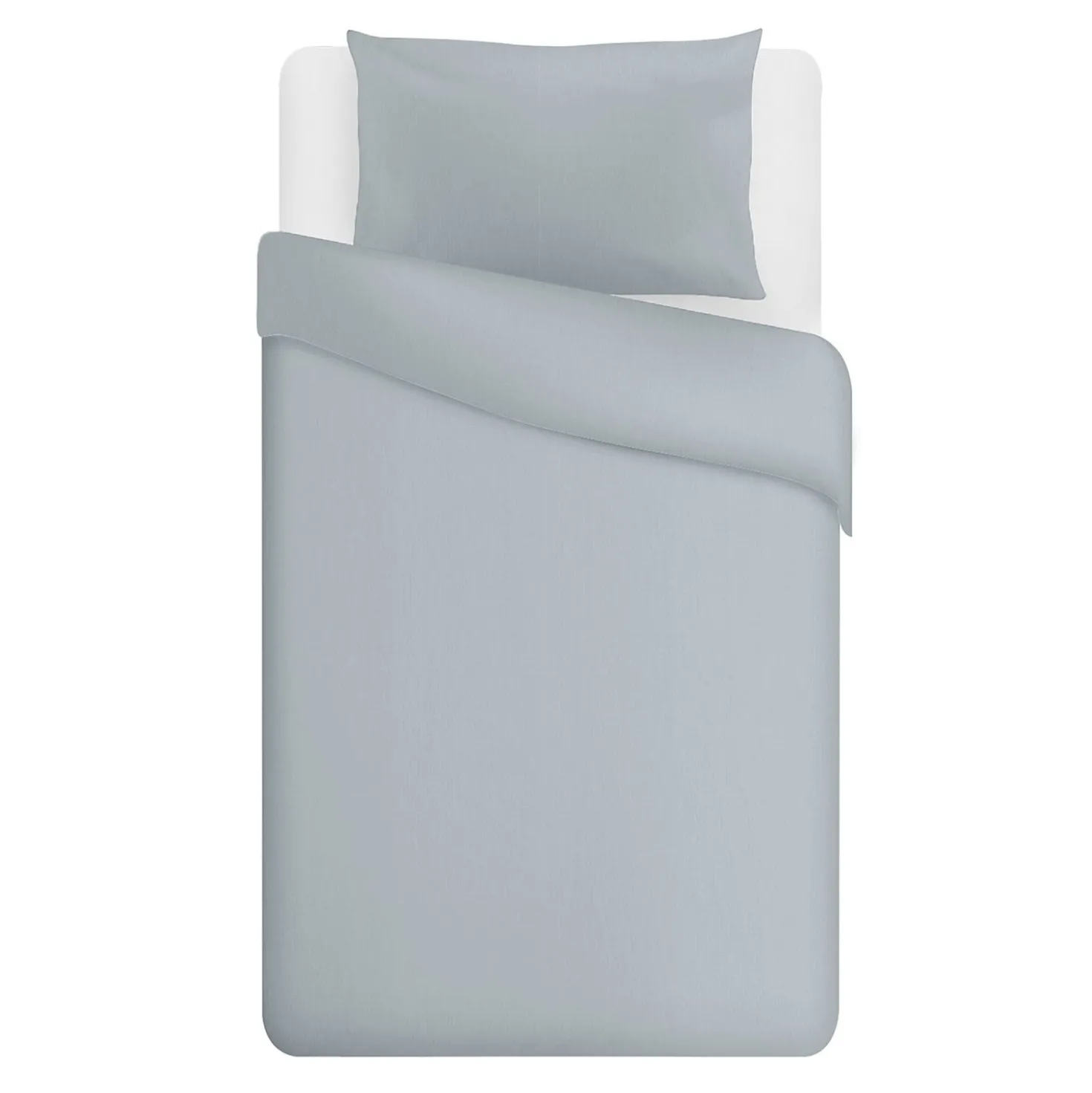 Parure copripiumino singolo azzurro Jersey melange