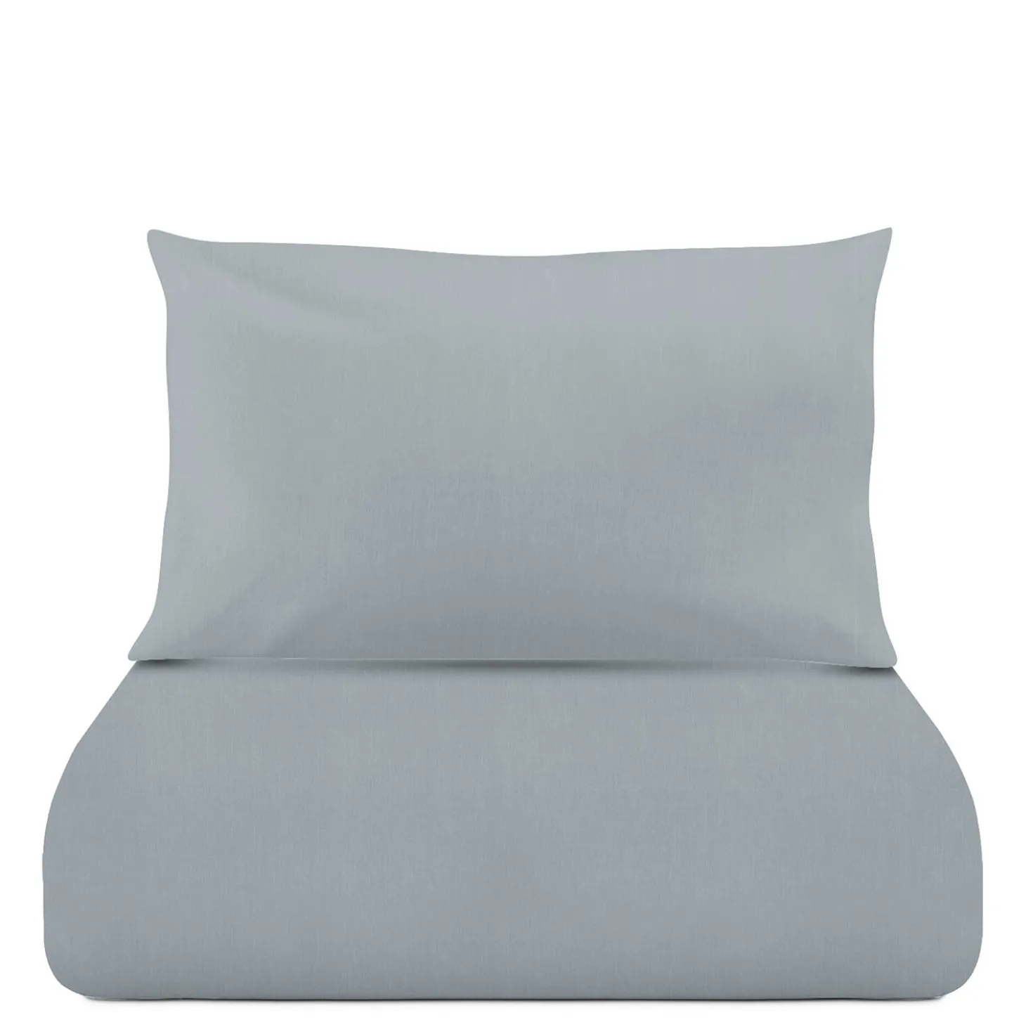 Parure copripiumino singolo azzurro Jersey melange