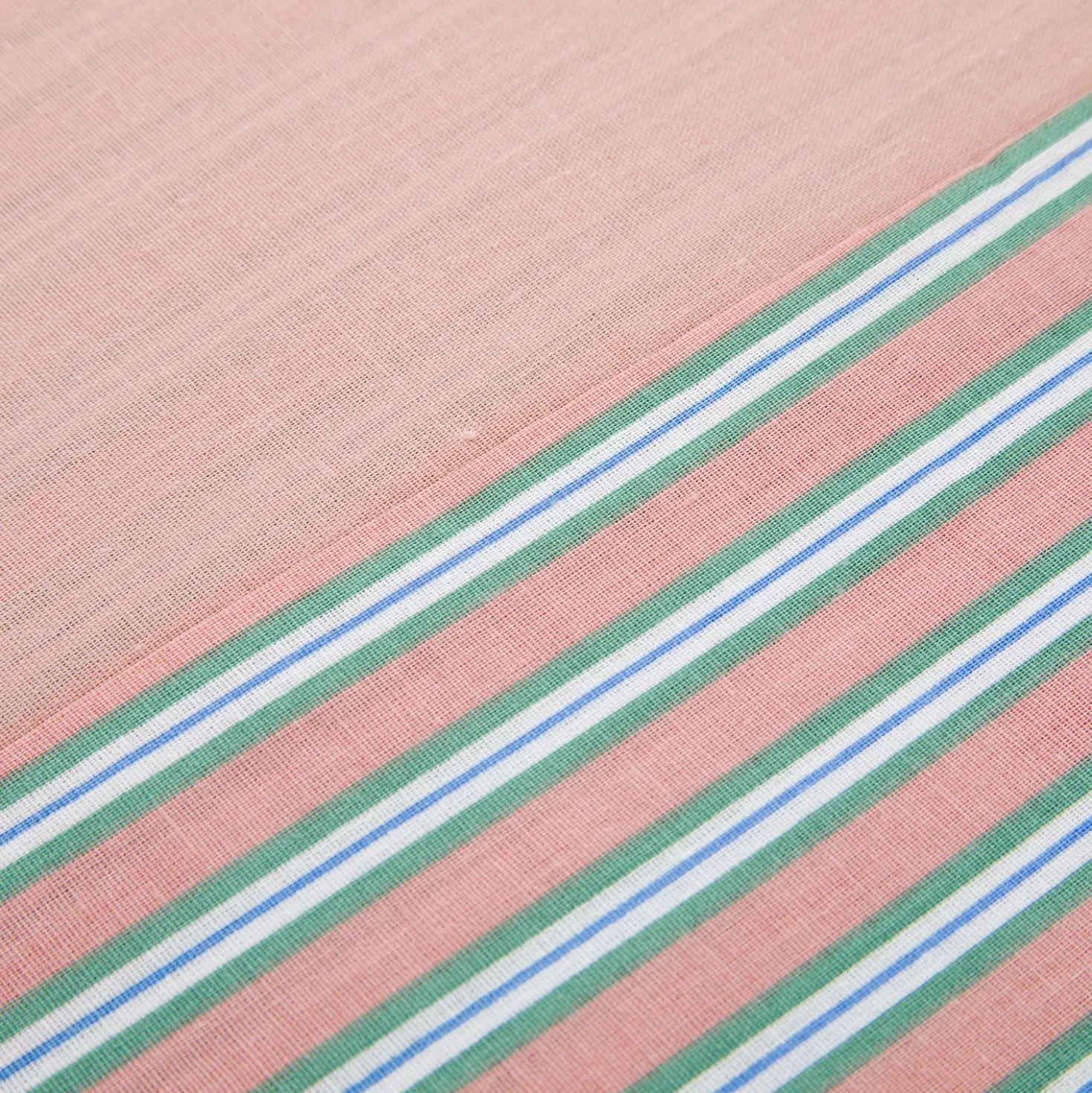 Parure copripiumino singolo cotone righe rosa