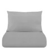 Parure copripiumino singolo grigio Jersey melange