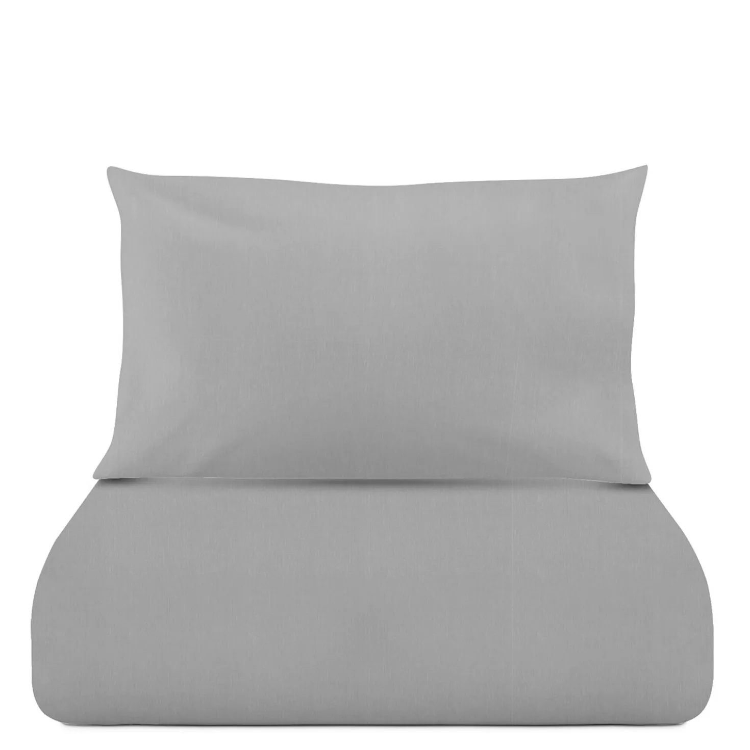 Parure copripiumino singolo grigio Jersey melange