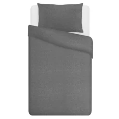 Parure copripiumino singolo Jersey melange grigio