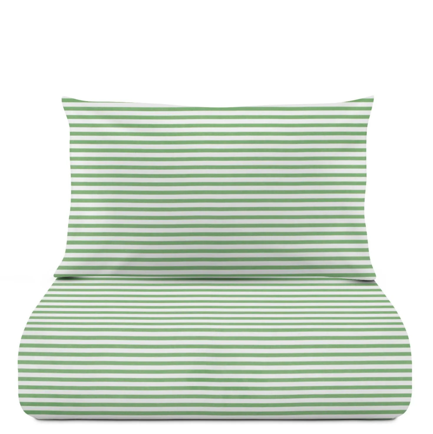 Parure copripiumino singolo righe verde Young
