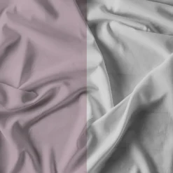 Parure copripiumino una piazza e mezza Natural double face rosa grigio Datex