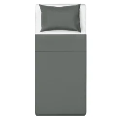 Parure letto singolo grigio Young
