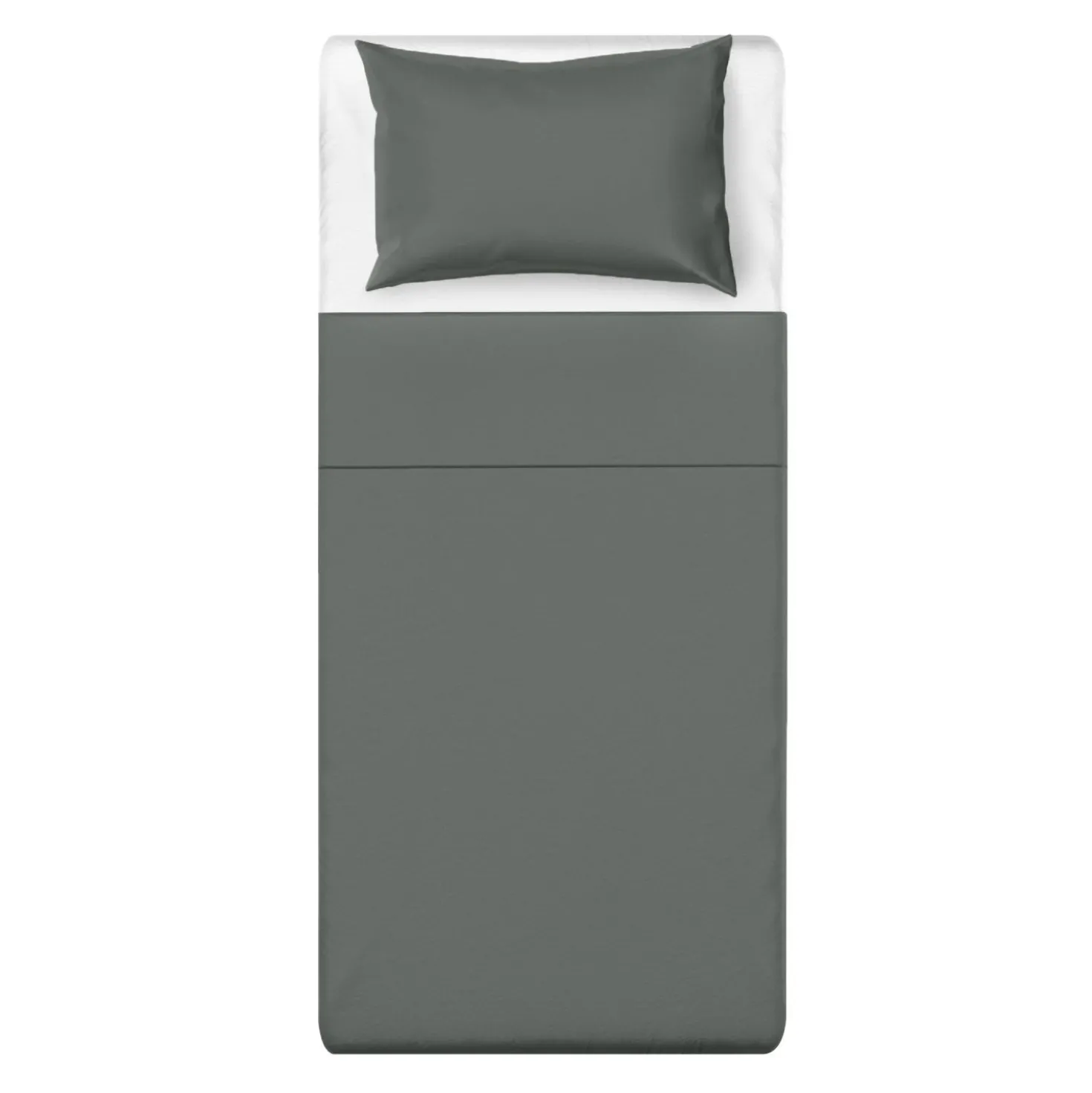 Parure letto singolo grigio Young