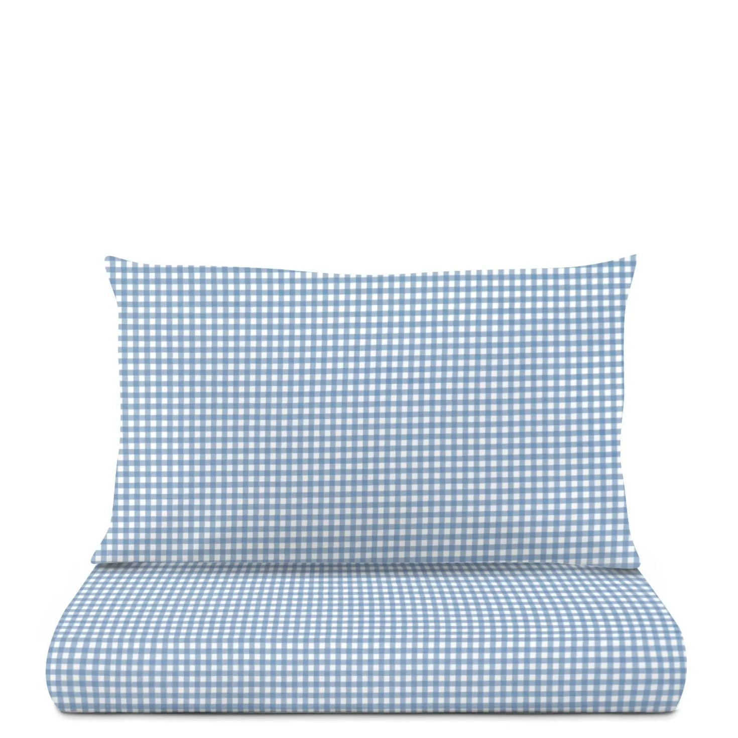 Parure letto singolo quadretti blu Young