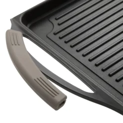Piastra antiaderente 45x27 cm manici in silicone