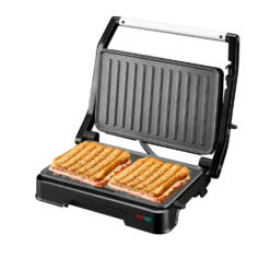 Piastra elettrica con griglia 850 W